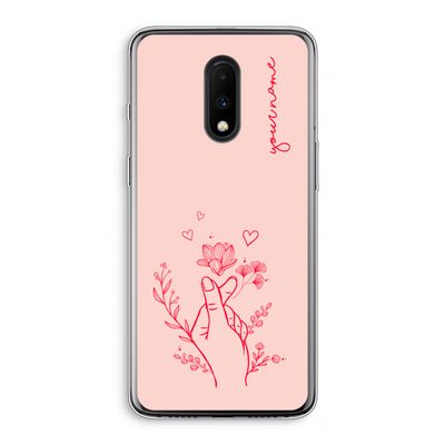 Giving Flowers: OnePlus 7 Transparant Hoesje