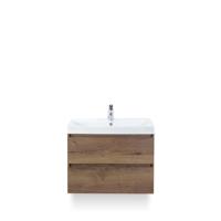 Maxx XL Badmeubelset 80 cm - Tabacco - Wastafel Just 1 kraangat