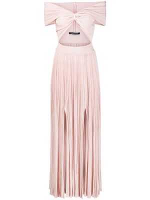 Antonino Valenti robe en maille à effet plissé - Rose