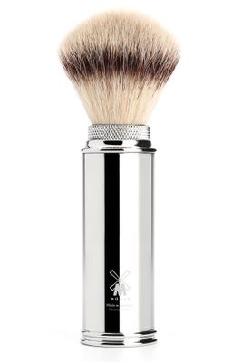 Muhle reisscheerkwast synthetisch haar Silvertip Fibre chroom