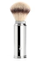 Muhle reisscheerkwast synthetisch haar Silvertip Fibre chroom