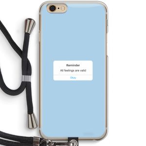 Reminder: iPhone 6 / 6S Transparant Hoesje met koord