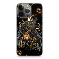 Huilende Wolf: iPhone 13 Pro Transparant Hoesje