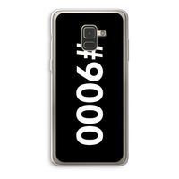 #9000: Samsung Galaxy A8 (2018) Transparant Hoesje