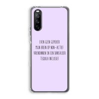 Tequila: Sony Xperia 10 III Transparant Hoesje