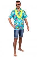 Hawaii Blouse Club Tropicana Blauw - thumbnail