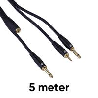 Bespeco EAY2JDMS500 Gitaar- en Hoofdtelefoonkabel 5 Meter
