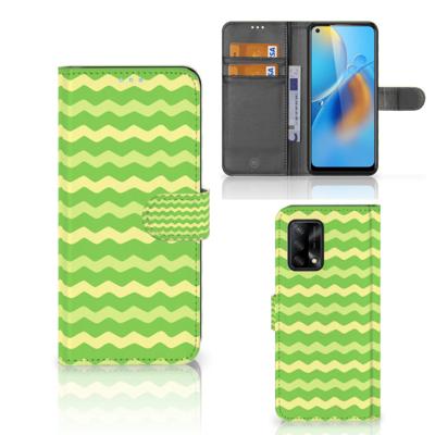 OPPO A74 4G | Telefoon Hoesje | Waves Green