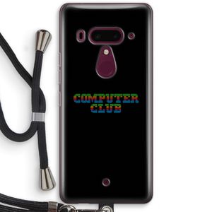 Retro: HTC U12+ Transparant Hoesje met koord