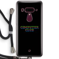 Retro: HTC U12+ Transparant Hoesje met koord