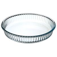 Ovenschaal rond - Transparant - Glas - Diameter 26 cm