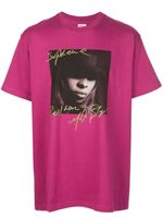 Supreme t-shirt à patch photographique Mary J. Blige - Violet