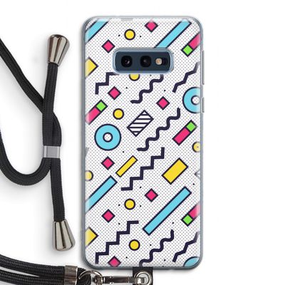8-bit N°8: Samsung Galaxy S10e Transparant Hoesje met koord
