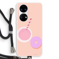 Donut: Huawei P50 Transparant Hoesje met koord