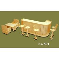 T & F Creations Poppenhuis meubels - bar - 1:12 schaal - meubilair