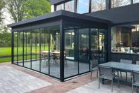 Verasol Linea aluminium veranda 400x300 cm Optisch vlak glasdak Aluminium Verasol