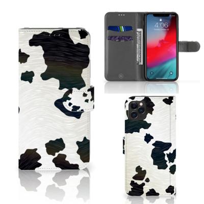 Apple iPhone 11 Pro Max | Telefoonhoesje | Met pasjeshouder | Koeienvlekken