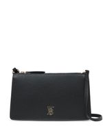 Burberry pochette TB en cuir grainé - Noir