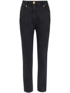 Balmain jean slim à taille haute - Noir