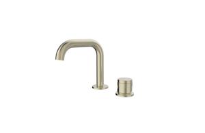 Blaufoss Pavilion Flat standaard wastafelkraan Brushed Champagne Gold