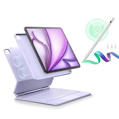 iPad Air 13" (M4) 2026 Bundle Rebound Magnetic Keyboard Case 360 & Digital Pencil-US Layout-Purple