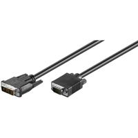 Goobay 33827 video kabel adapter 10 m DVI-I VGA (D-Sub) Zwart