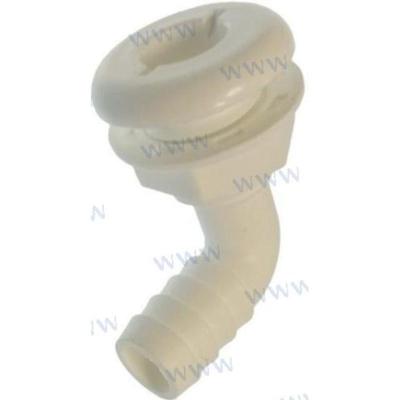 THTH-7592 - 90 DOORVOER-ROMPAANSLUITING VOOR 19 MM SLANGEN.