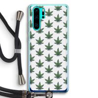 Weed: Huawei P30 Pro Transparant Hoesje met koord