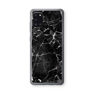 Zwart Marmer 2: Samsung Galaxy A31 Transparant Hoesje