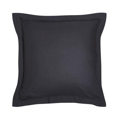 Kussensloop vandaag essentieel - 63 x 63+5 cm - 100% une katoen - houtskool