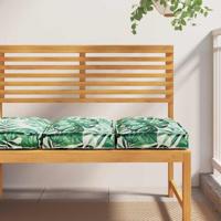 Palletkussen voor zitting 2 pcs Bladpatroon 40 x 40 x 8 cm Palletkussen voor zitting 2 pcs Bladpatroon 40 x 40 x 8 cm