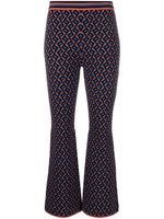 DVF Diane von Furstenberg pantalon Juno à motif en jacquard - Bleu