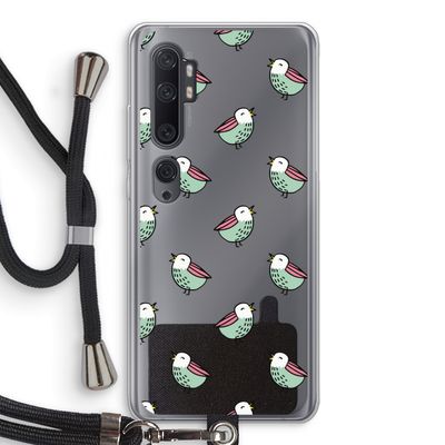 Vogeltjes: Xiaomi Mi Note 10 Transparant Hoesje met koord
