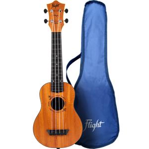 Flight Travel Series TUS53 Mahogany sopraan ukelele met gigbag