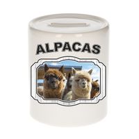 Dieren alpaca spaarpot - alpacas/ alpacas spaarpotten kinderen 9 cm
