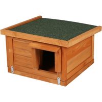 Houten egelhuis - schuil huisje - hout - L36 x B24 x H40 cm