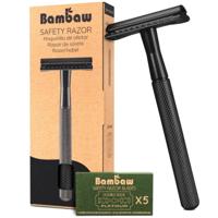 Bambaw Klassiek Metalen Scheermes Zwart Bambaw Klassiek Metalen Scheermes Zwart