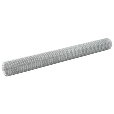 Kippengaas 25x1,5 m gegalvaniseerd staal zilverkleurig