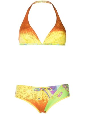 Prada bikini à imprimé graphique - Jaune Prada bikini à imprimé graphique - Jaune