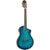 Ortega RTPDLX-FMA TourPlayer Series Deluxe Flame Maple Gloss Blue elektrisch-akoestische klassieke gitaar met gigbag