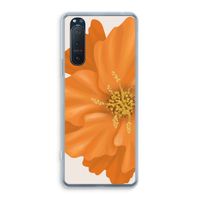 Orange Ellila flower: Sony Xperia 5 II Transparant Hoesje