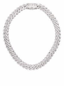 DARKAI collier Prong Pavé - Argent