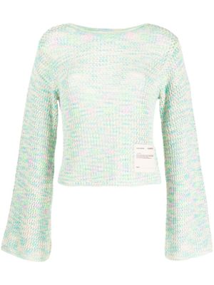 izzue pull crop en crochet - Multicolore