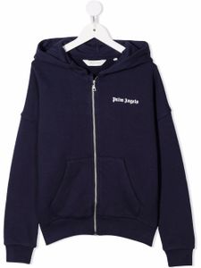 Palm Angels Kids hoodie à logo imprimé - Bleu