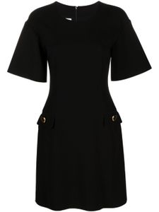 Moschino robe ajustée à manches courtes - Noir