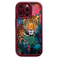 iPhone 15 Pro Max rode case - Luipaard jungle