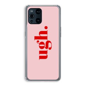Ugh: Oppo Find X3 Transparant Hoesje