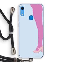 Pink panty: Huawei Y6s Transparant Hoesje met koord Pink panty: Huawei Y6s Transparant Hoesje met koord
