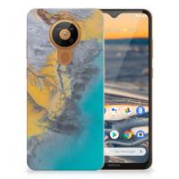 Nokia 5.3 | TPU | Siliconen hoesje | Marble Blue Gold