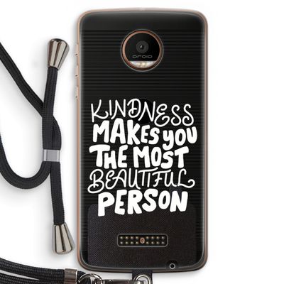 The prettiest: Motorola Moto Z Force Transparant Hoesje met koord